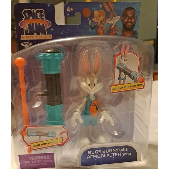 Space Jam: A New Legacy Bugs Bunny With Acme Blaster 3000 Action Figure Moose To - Picture 1 of 2